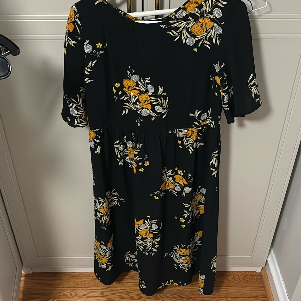 Floral loose midi dress